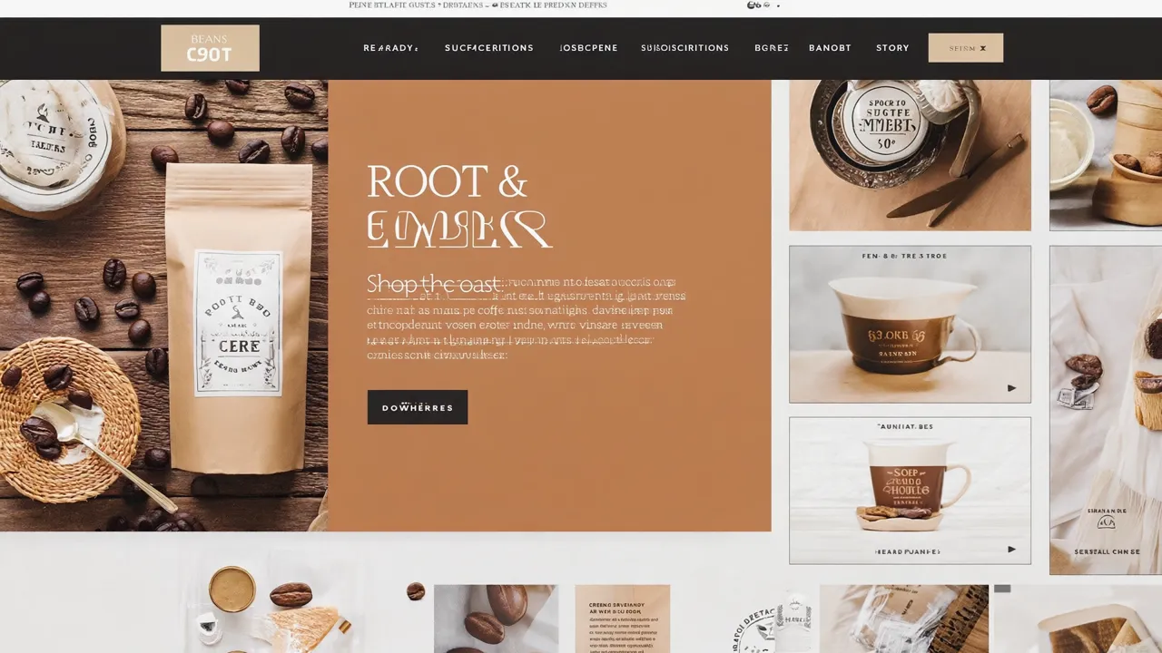 Root & Ember - Coffee roastery · warm craft example theme